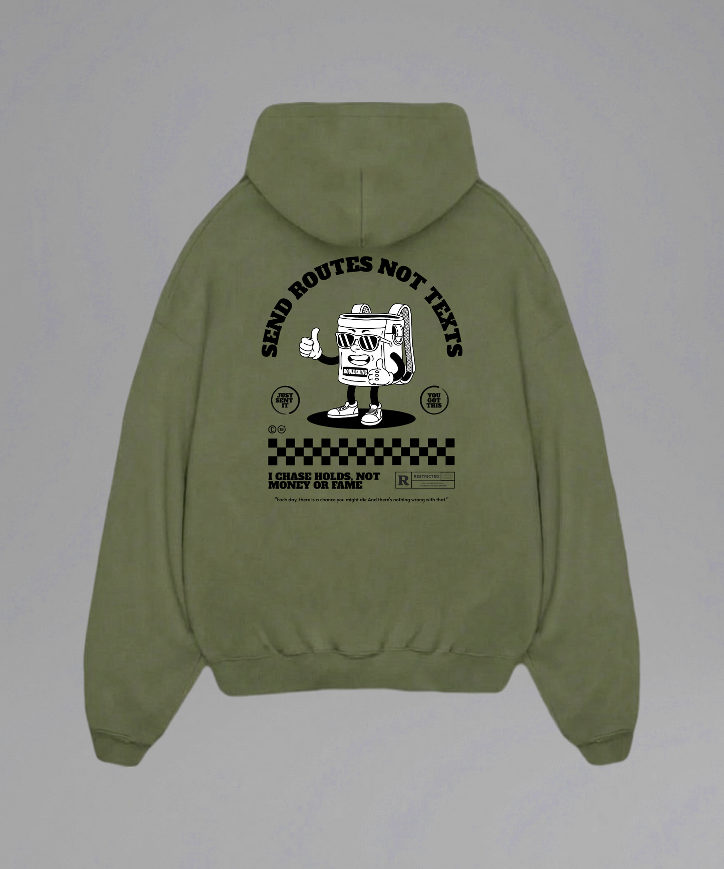 Send Routes Not Texts Hoodie