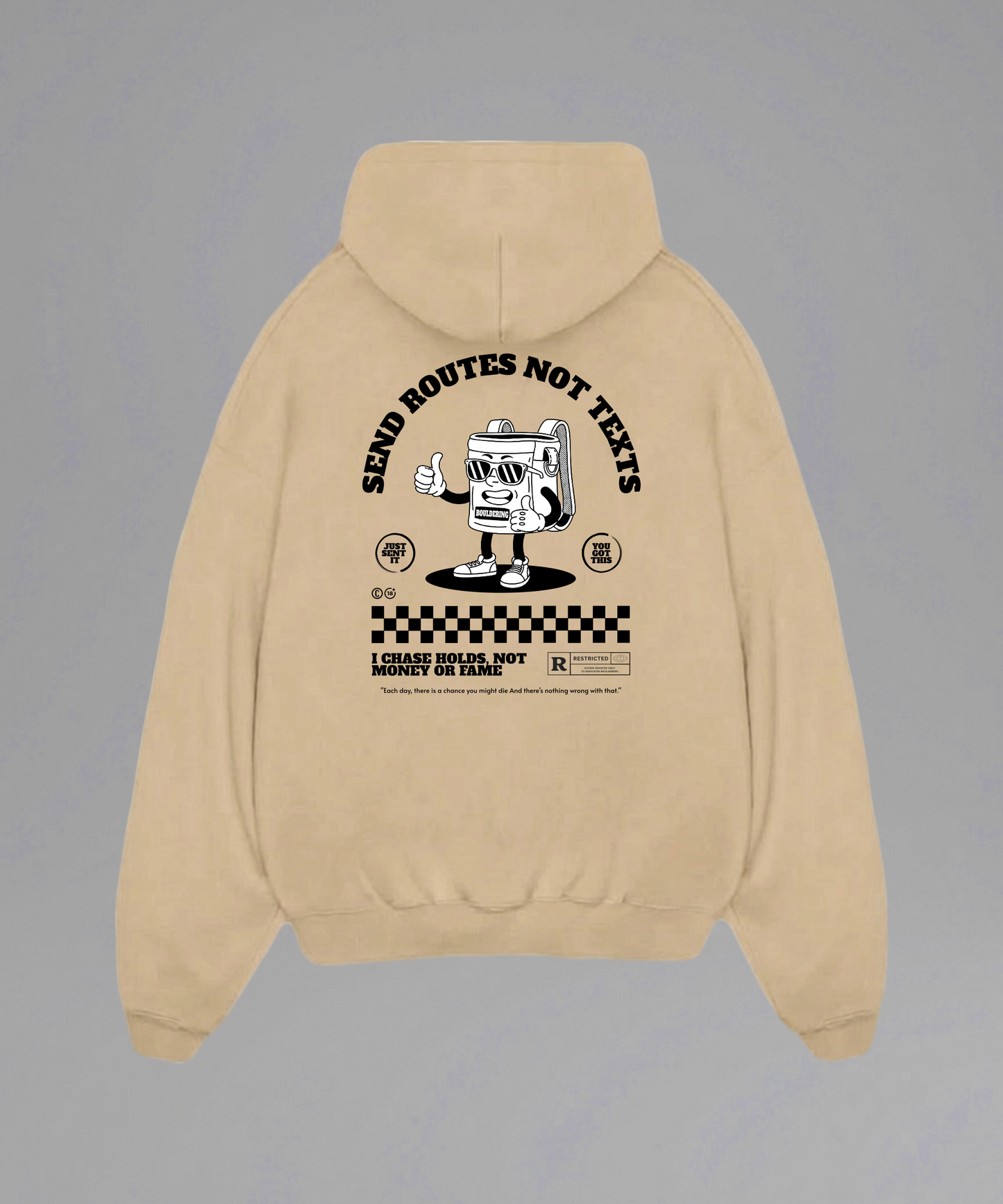 Send Routes Not Texts Hoodie