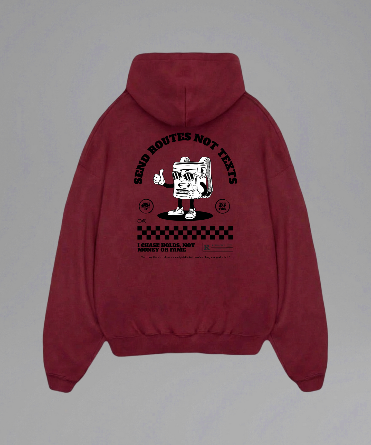 Send Routes Not Texts Hoodie